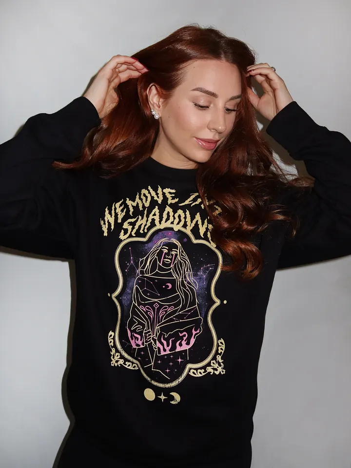 Vintage We Move In The Shadows Crew Neck Sweatshirt product image (1)