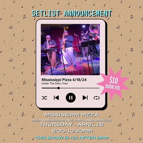 We're bringing the heat!🔥
We are dropping the setlist for our upcoming show @mississippipizzapub , and we can't wait to see y...