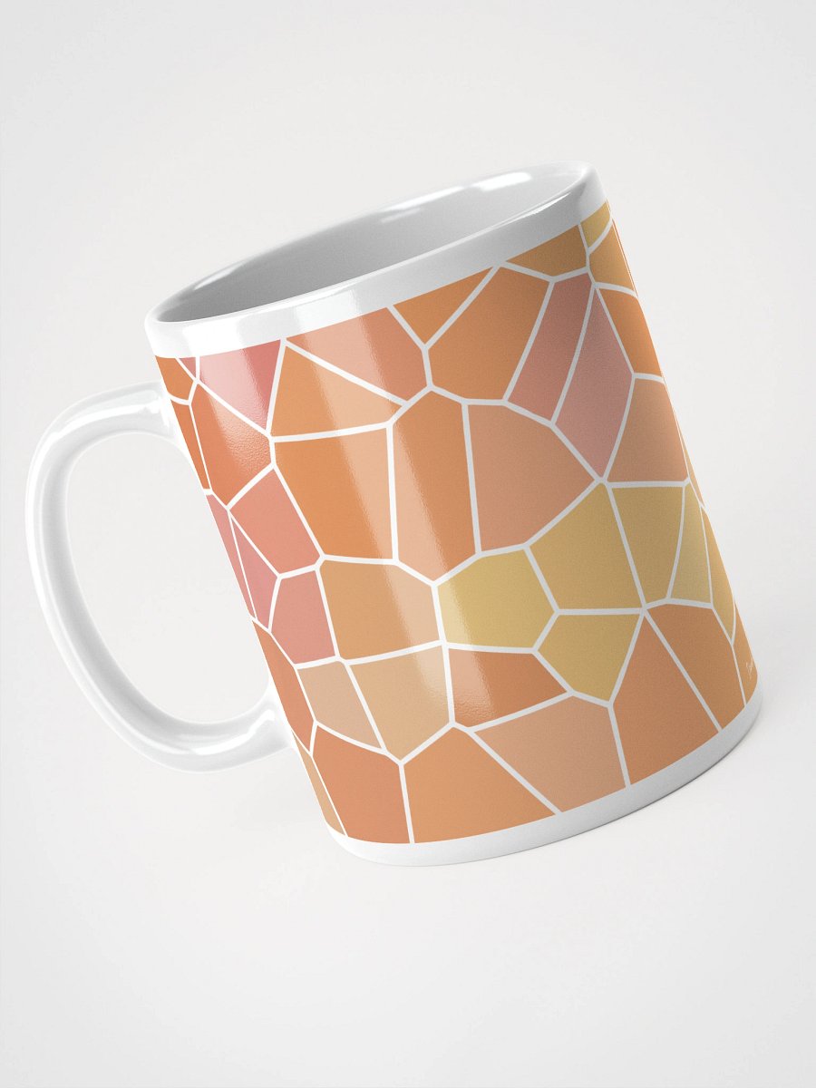 Mug Blanc Mozaïque Soria - Design Géométrique Rétro Chic - Cadeau Déco product image (3)