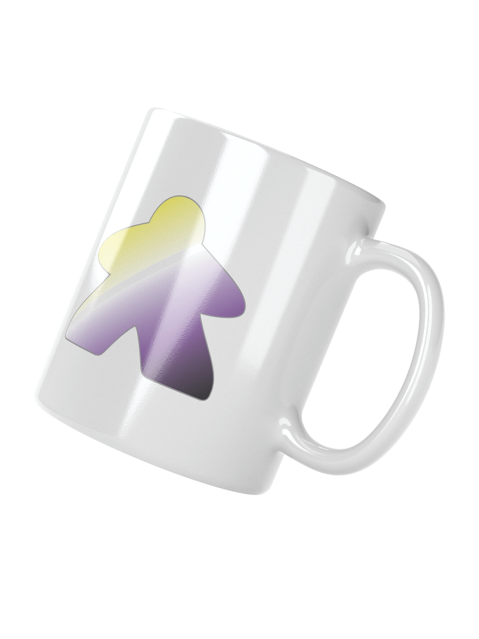 Non-binary Pride Gradient Meeple Mug product image (2)