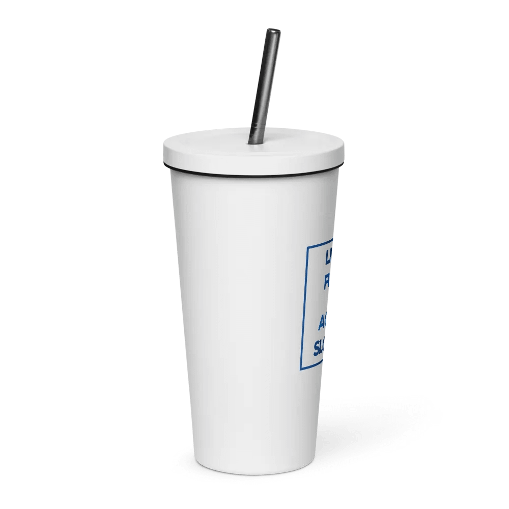 White Tumbler with Lid and Removable Straw product image (4)