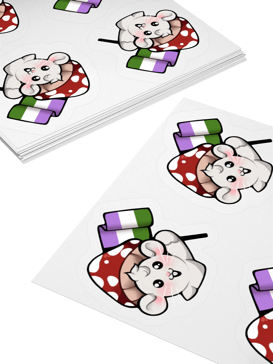Genderqueer Pride Flag Stickers product image (4)