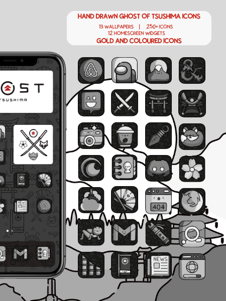 Ghost of Tsushima Black Phone Theme product image (2)