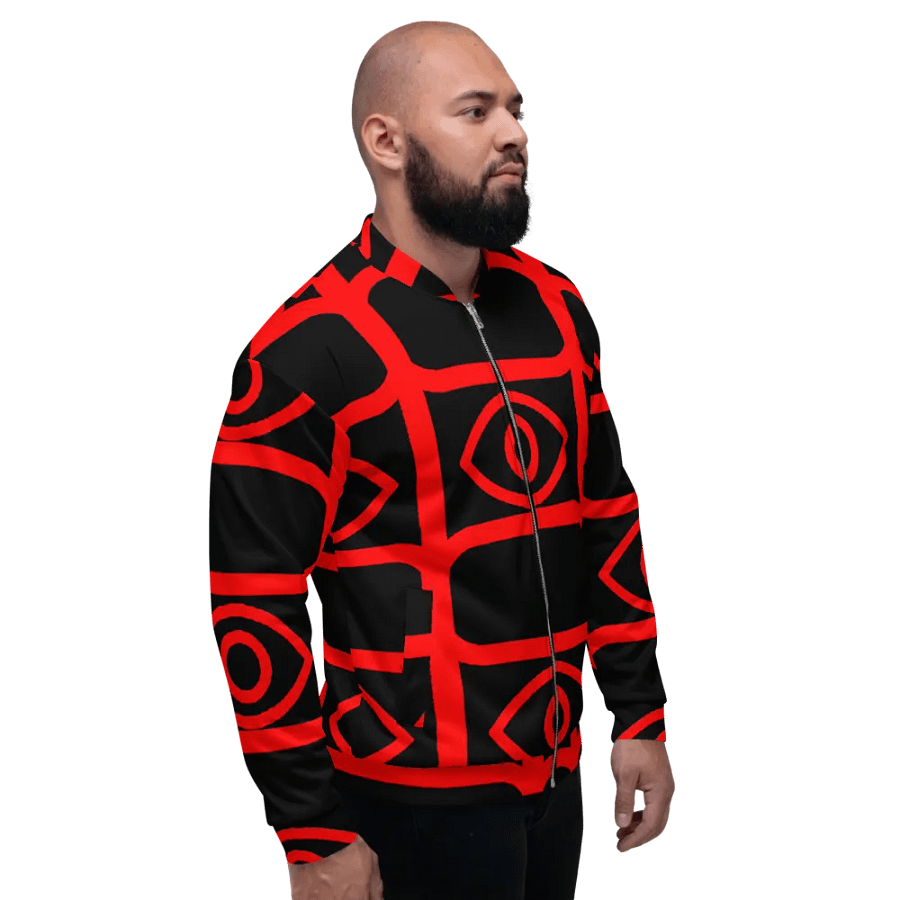EyeSeeThru Logo Pattern Bomber Jacket product image (6)