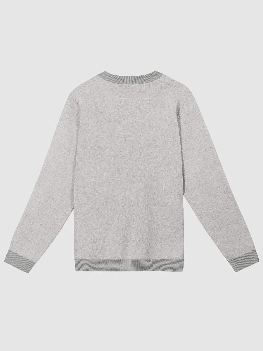 Unisex ‘Jesus Loves You’ Knitted Sweater | Grey product image (6)