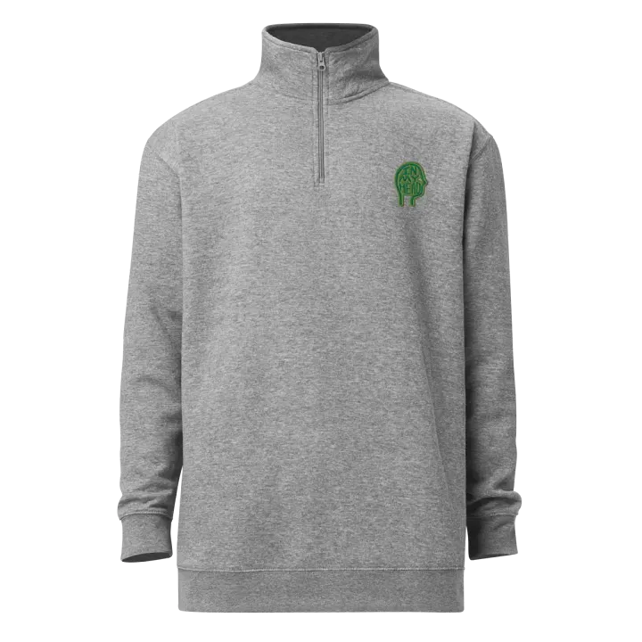 In My Head (leaf design) embroidered quarter zip product image (7)