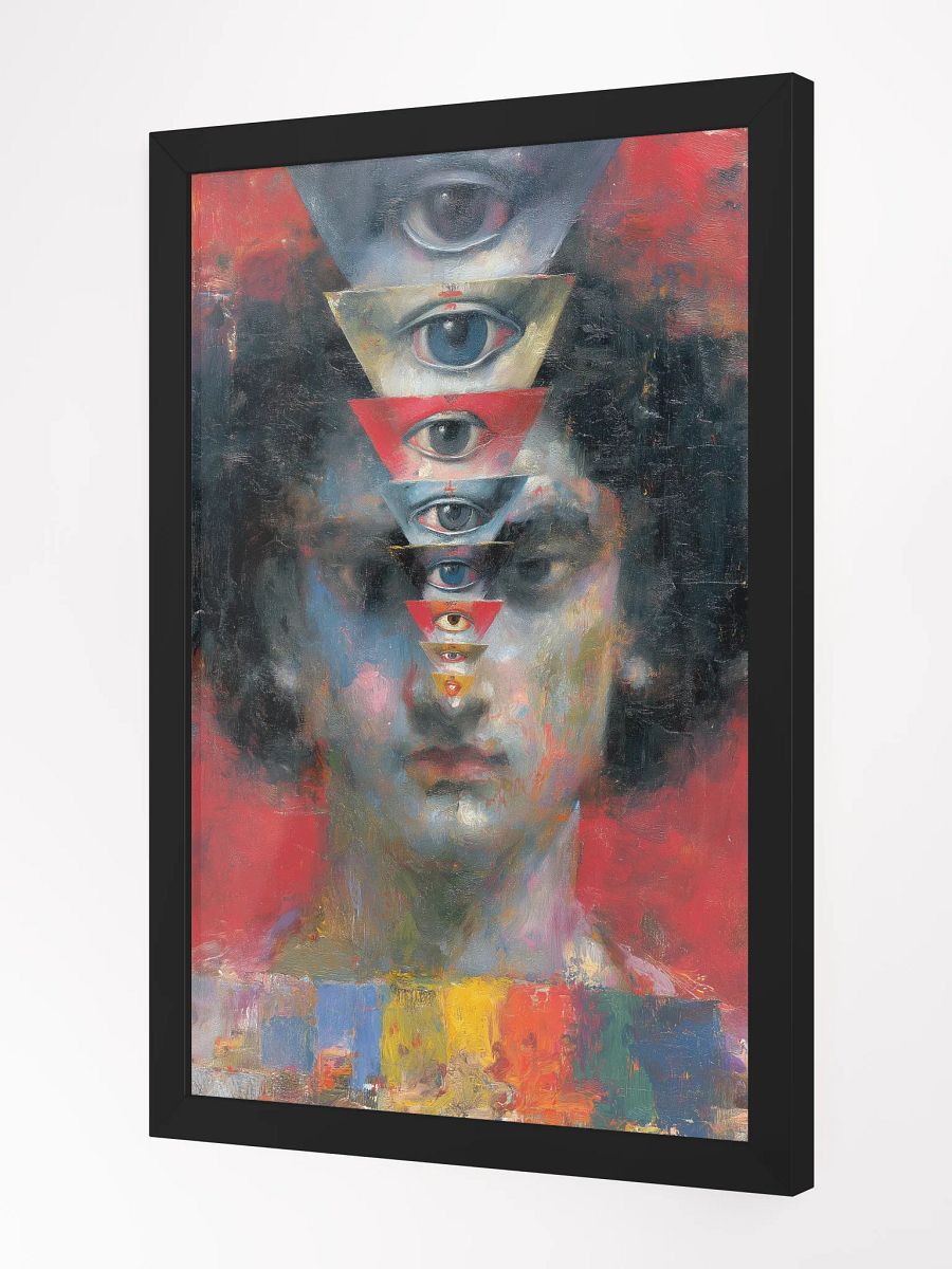 Mystic Eyes ibrant Ayous Wood Framed Matte Poster product image (3)
