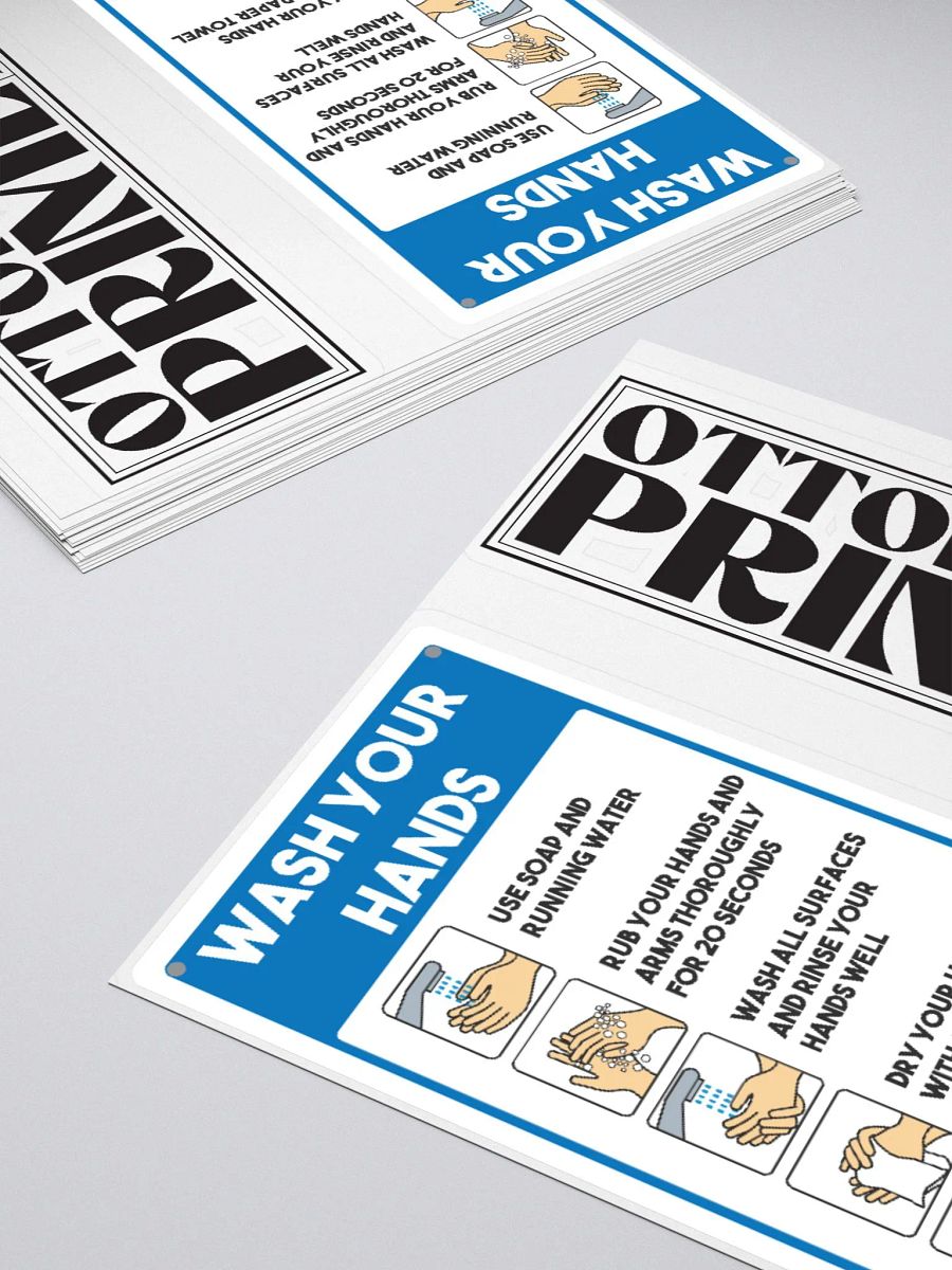 Hand Wash Instructions Sticker product image (4)