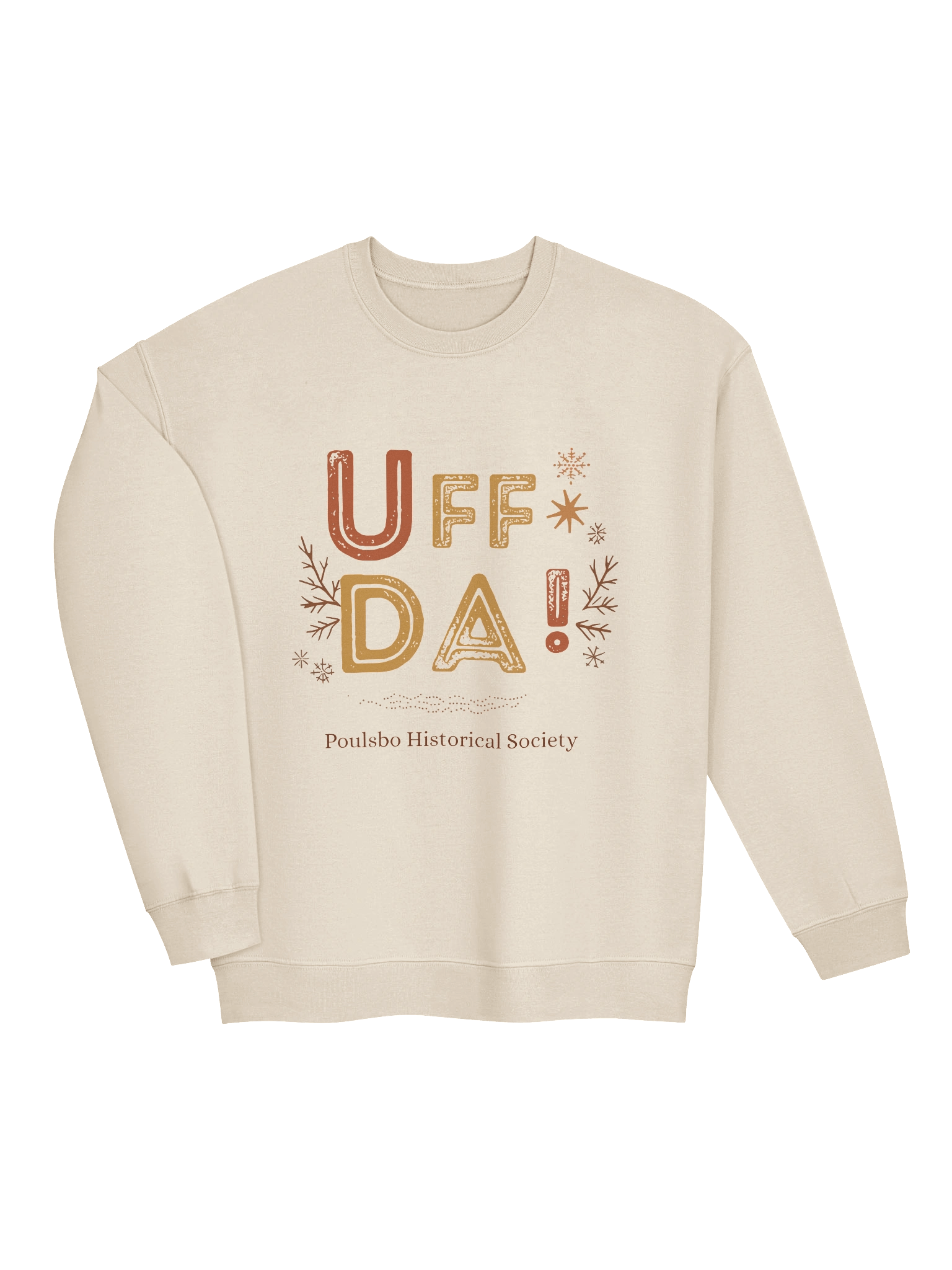 Festive 'UFF DA!' Poulsbo Crewneck Sweatshirt product image (3)