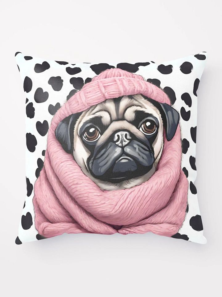 Dotted Pug Pillow product image (1)