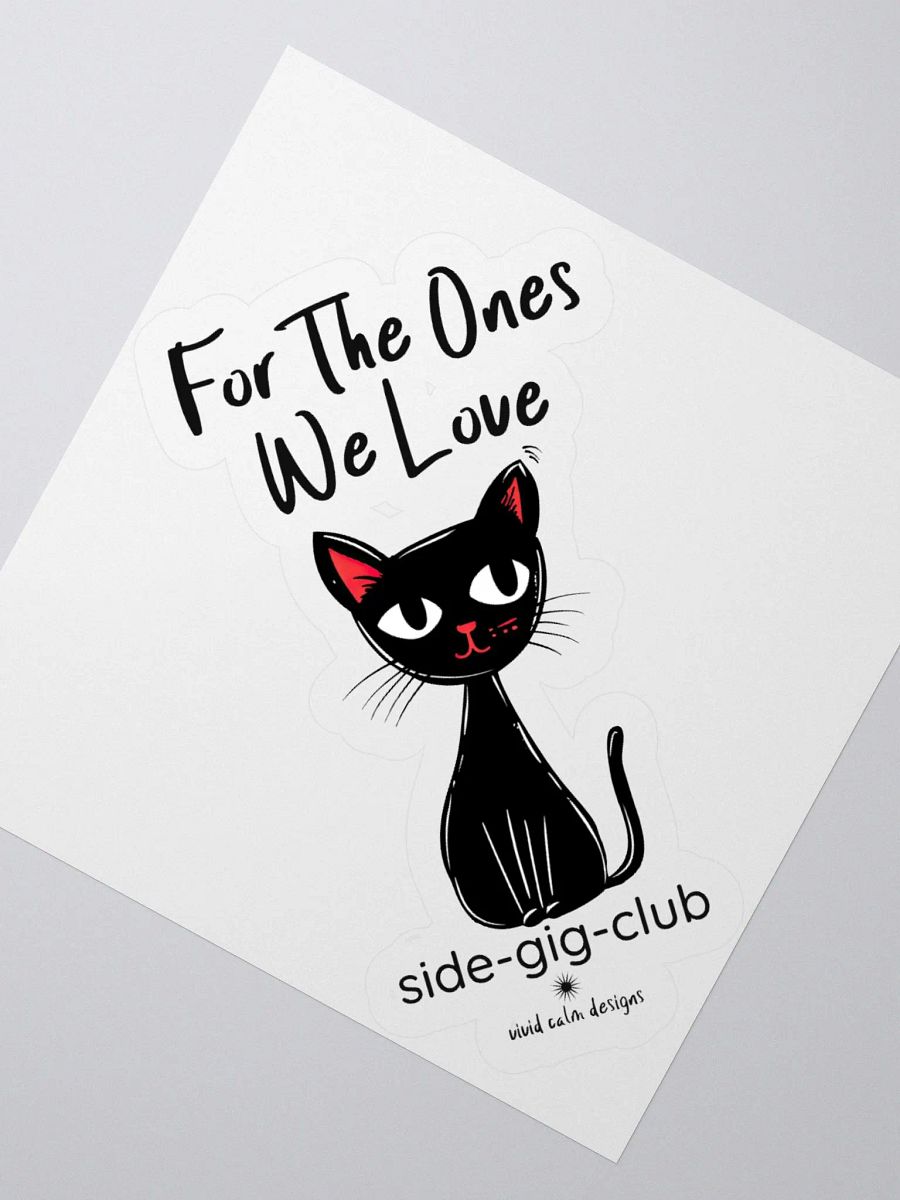 For the Ones We Love: Hustler's Cat Edition Kiss Cut Stickers product image (1)