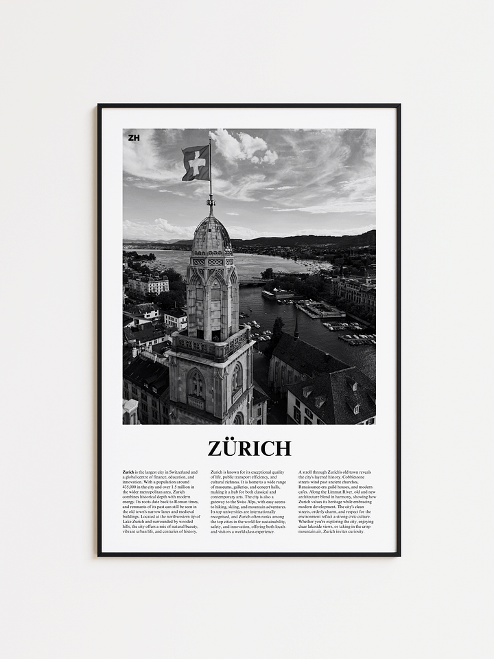 Zurich 01 Newspaper Poster product image (1)