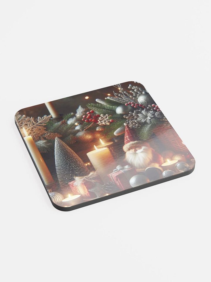Cheerful Christmas Tree Decorated Coaster product image (2)