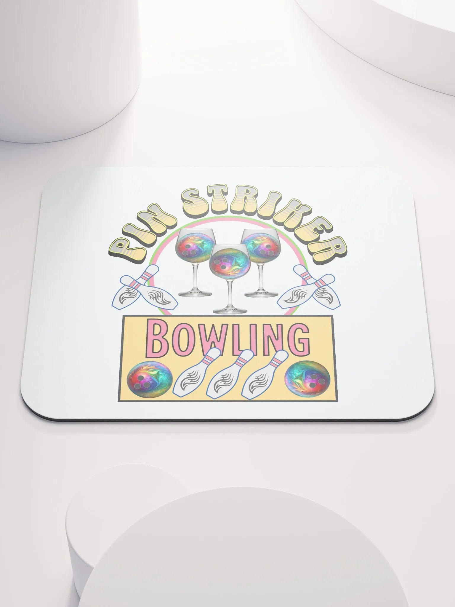 Pin Striker Bowling Mouse Pad product image (1)
