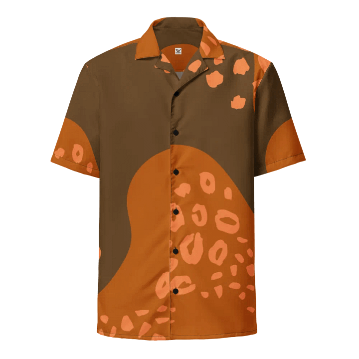 Orange Tropical Breeze Hawaiian Shirt product image (1)