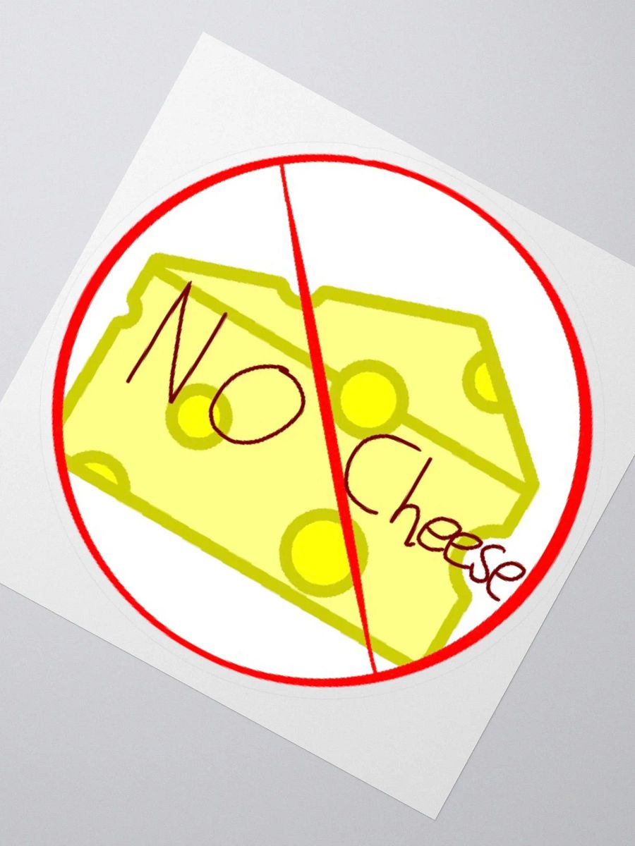no cheese sticker product image (2)