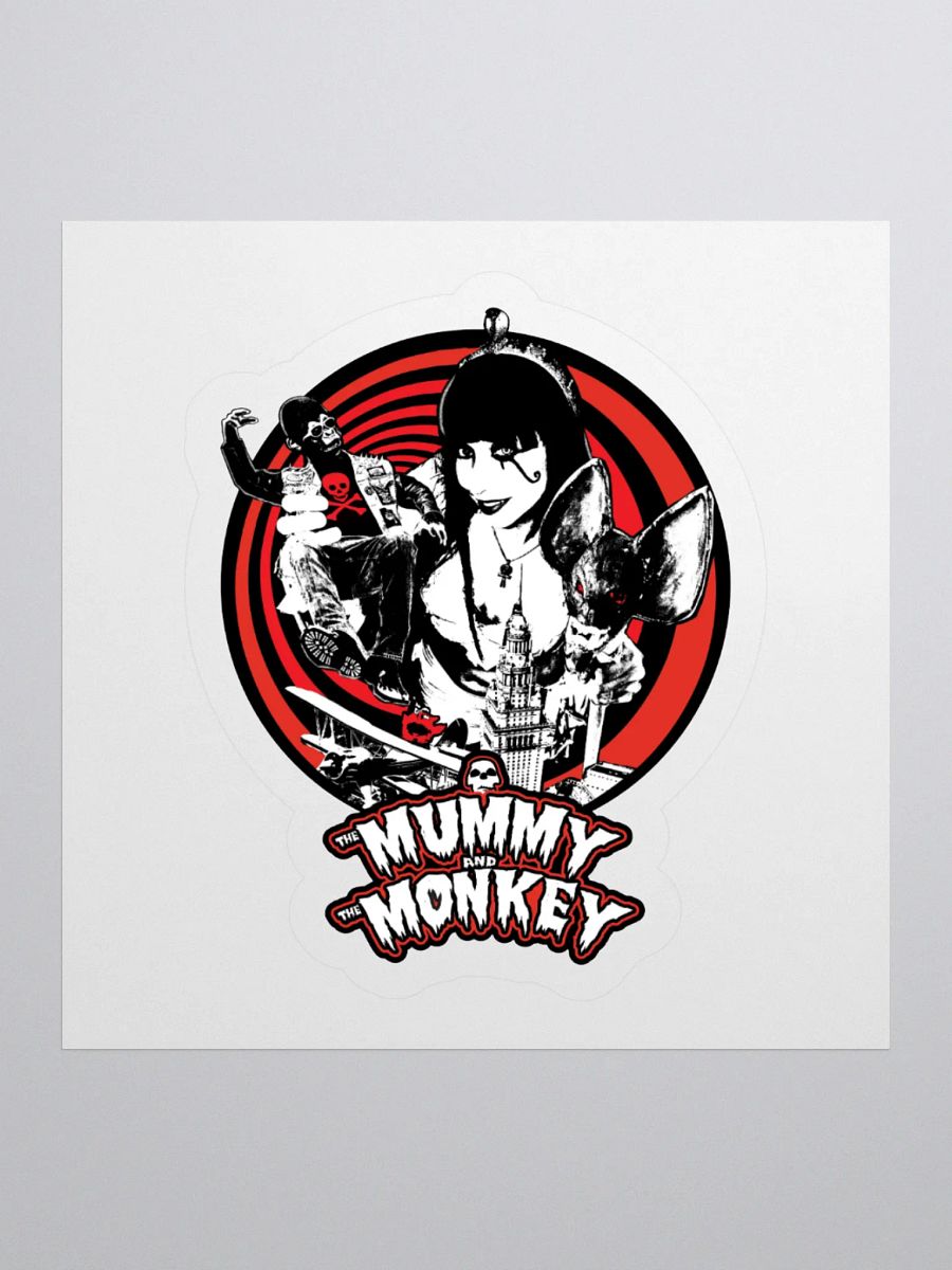 Attack Of The 50 Foot Mummy Sticker! product image (1)