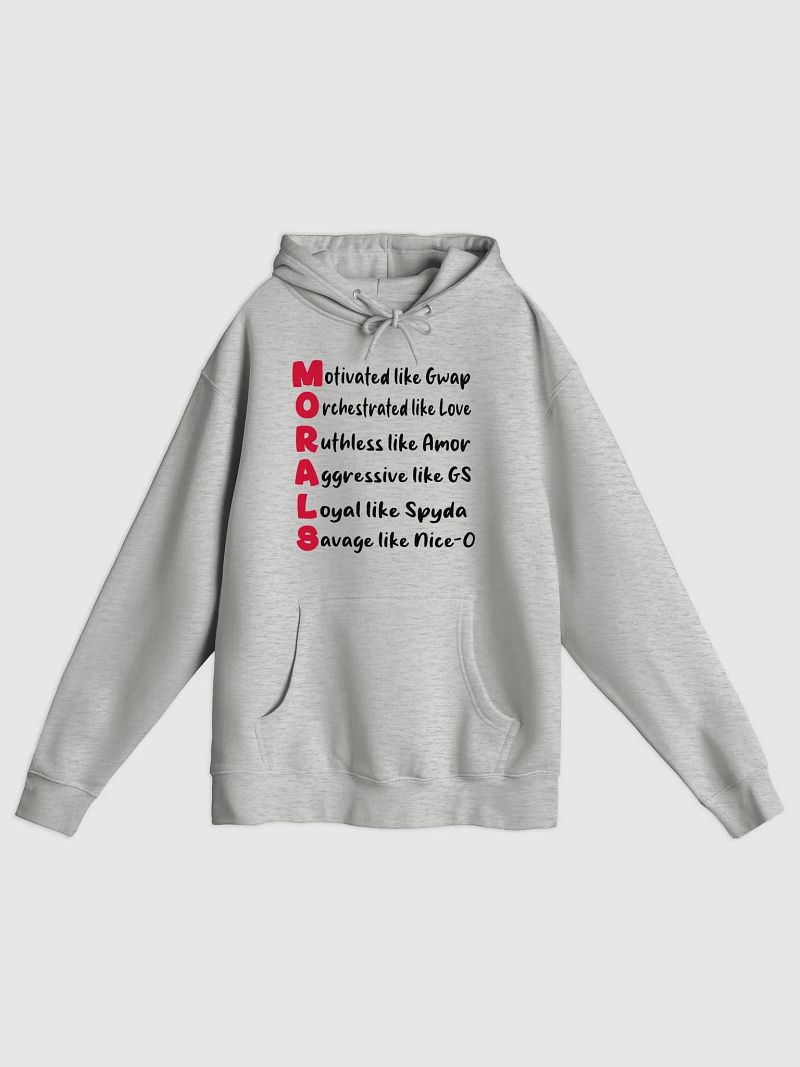 MORALS Gray Hoodie