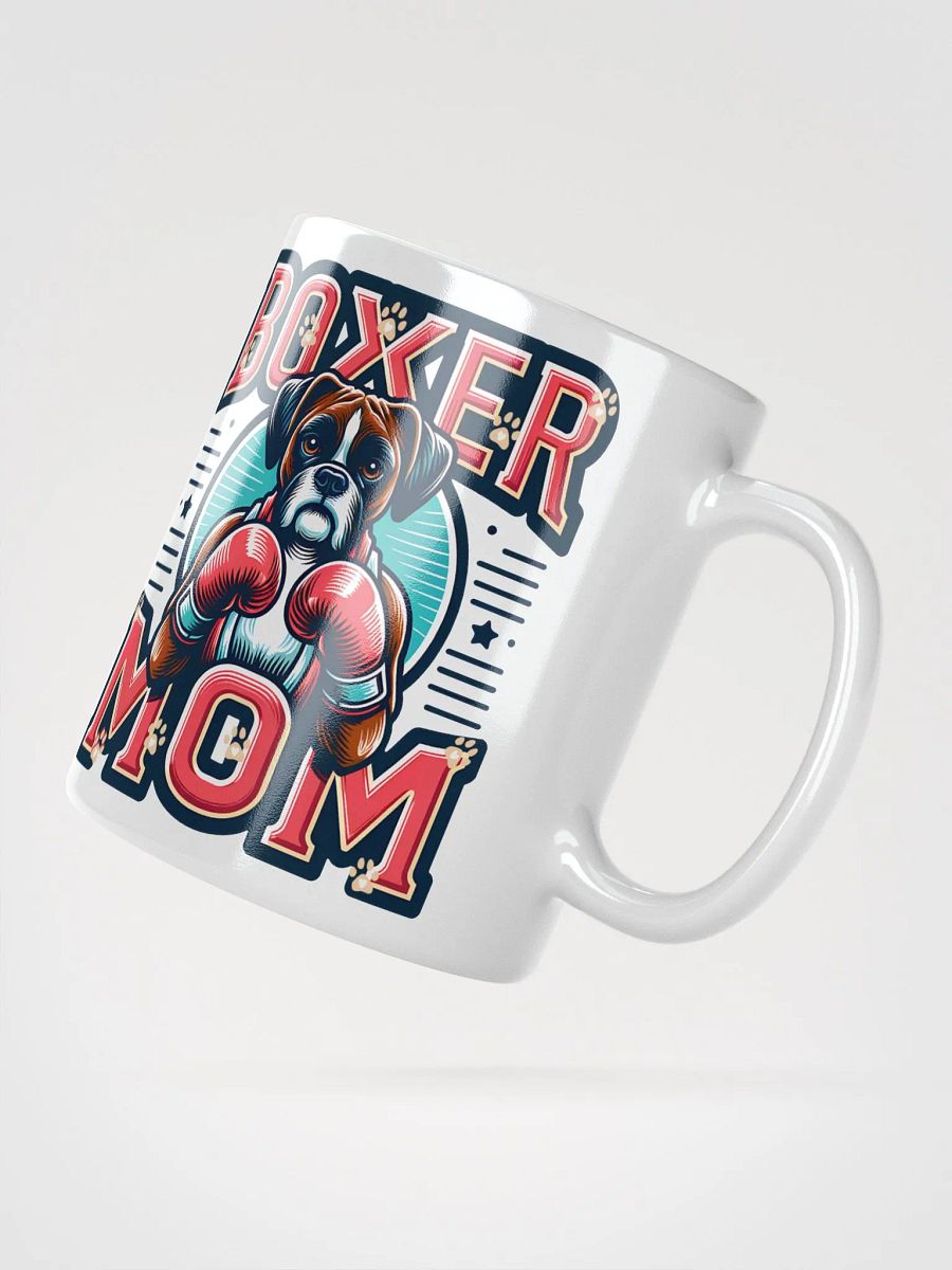 Boxer Mom Ceramic Mug: Boxer Dog with Boxing Gloves Design product image (3)