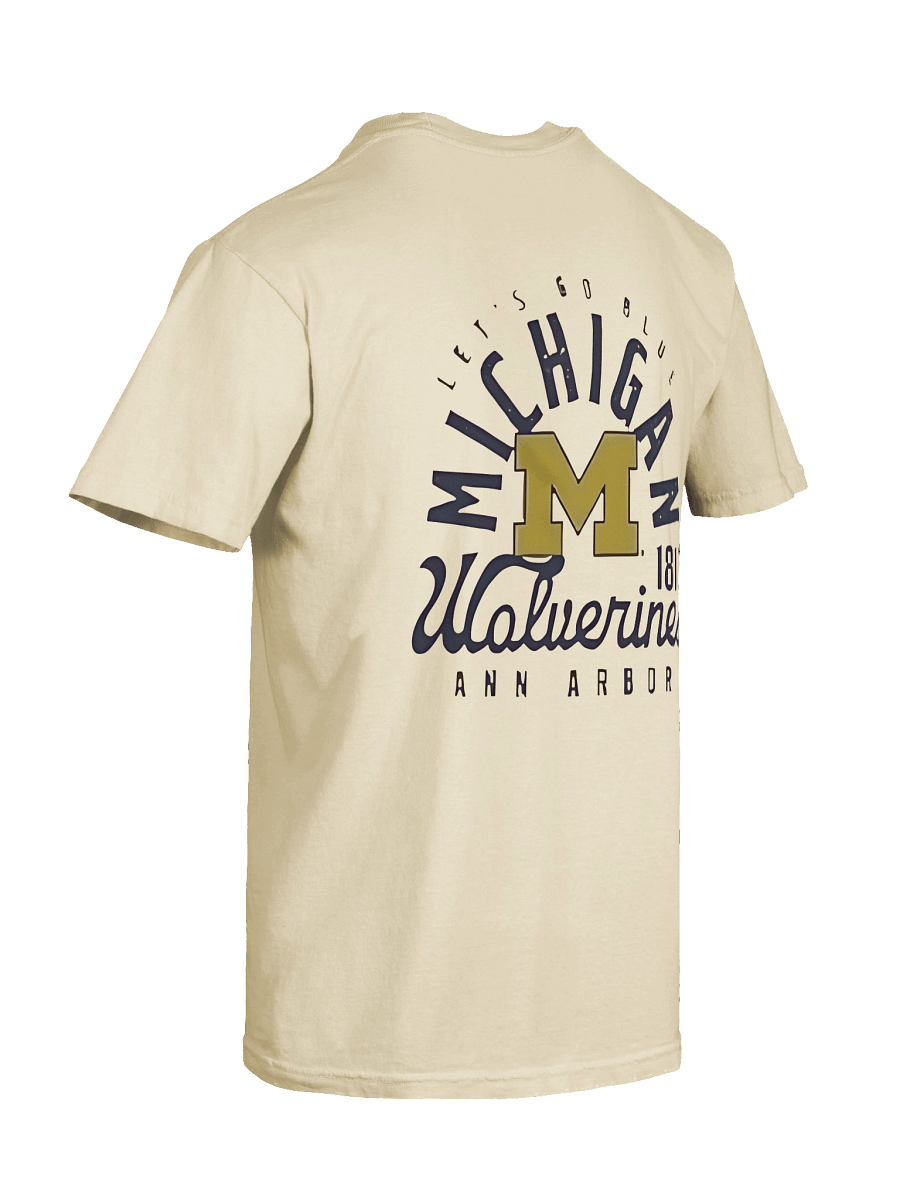 Men's Cream Michigan Wolverines Comfort Colors Mascot Overlay Shirt product image (20)