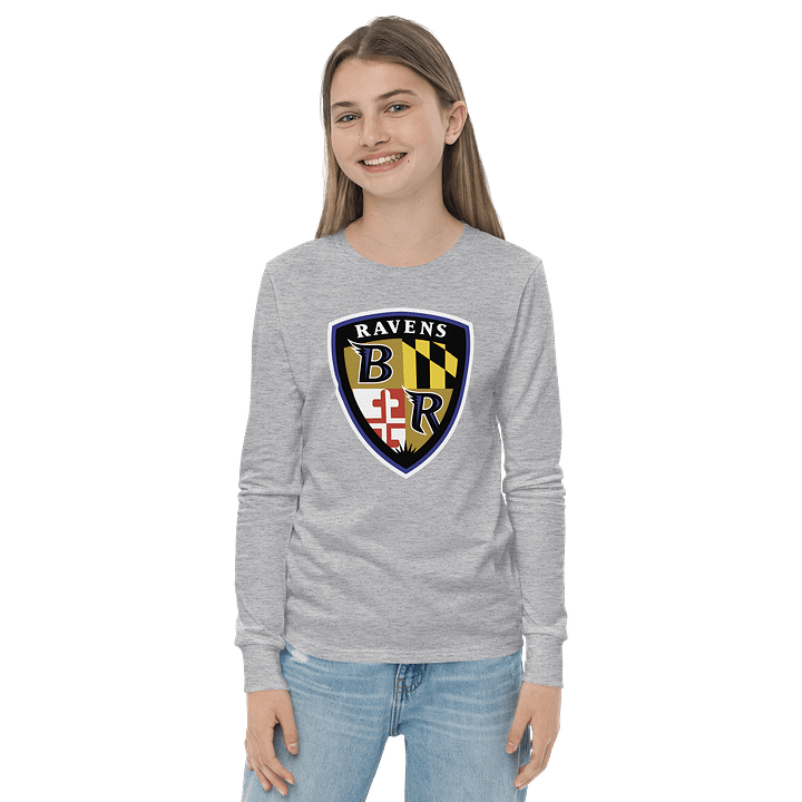 RAVENS - Shield Logo Youth Long Sleeve Tee product image (8)