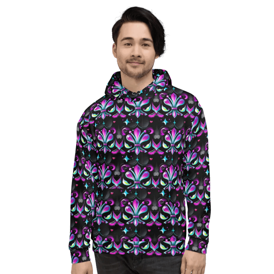 Mardi Gra All Over Print Hoodie` product image (7)