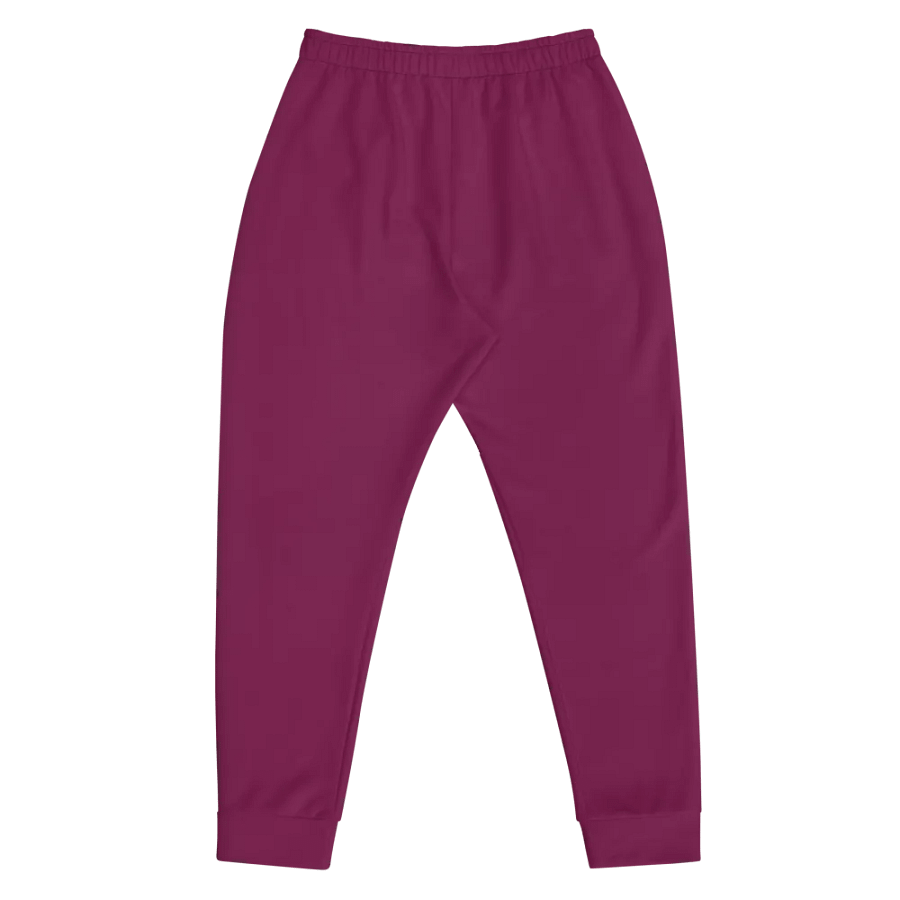 Plain Dark Burgundy Red True Summer Recycled Polyester Premium Men's Joggers by Treasure Pie product image (5)