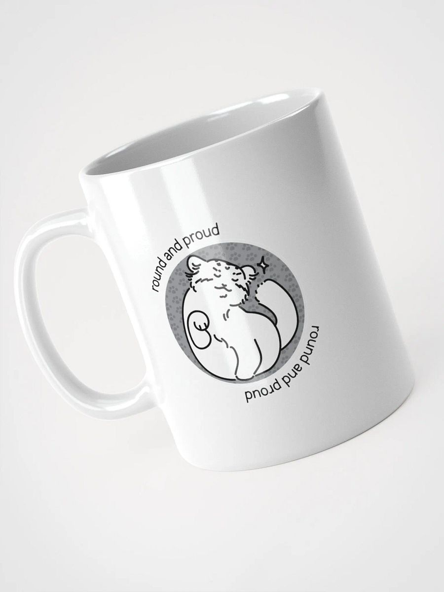 Round and Proud Manul Unlabeled Version - White Mug product image (7)