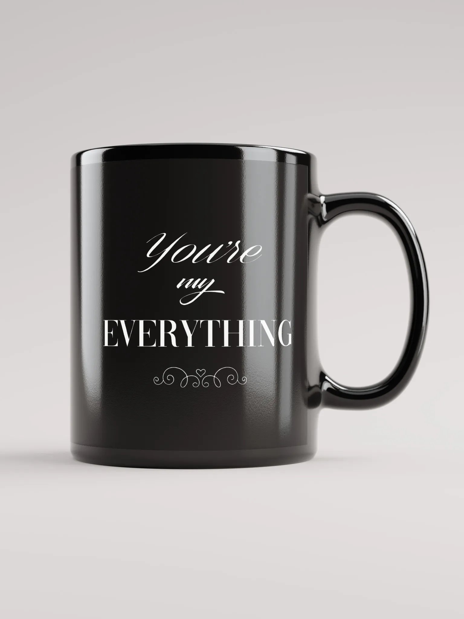 You're My Everything Love Couple Black Mug product image (2)