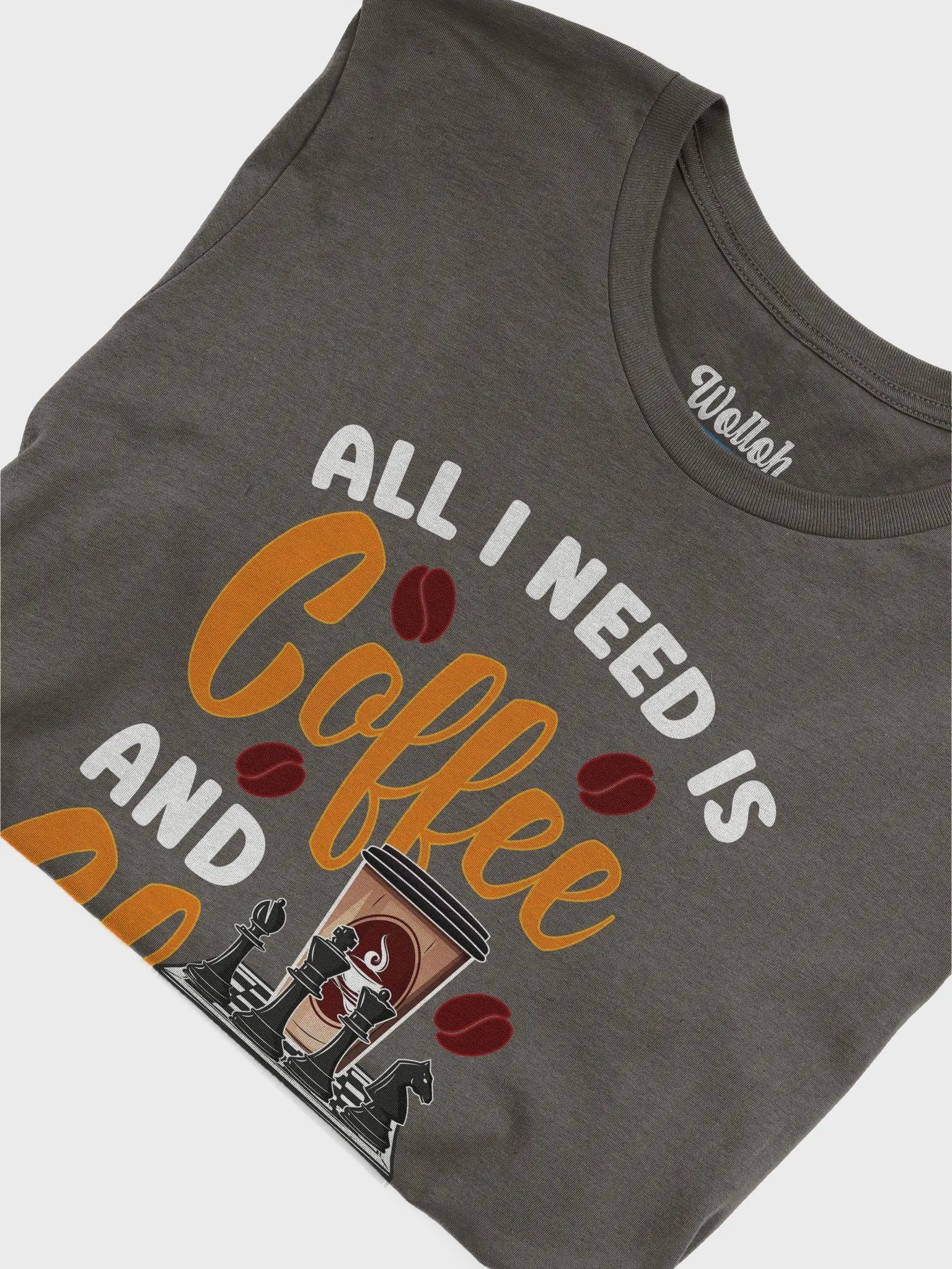 All I Need is Coffee and Chess – Stylish T-Shirt for Coffee-Drinking Chess Fans product image (6)
