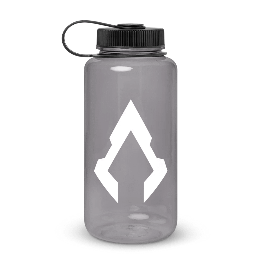 White Logo Wide Mouth 32oz Water Bottle product image (1)