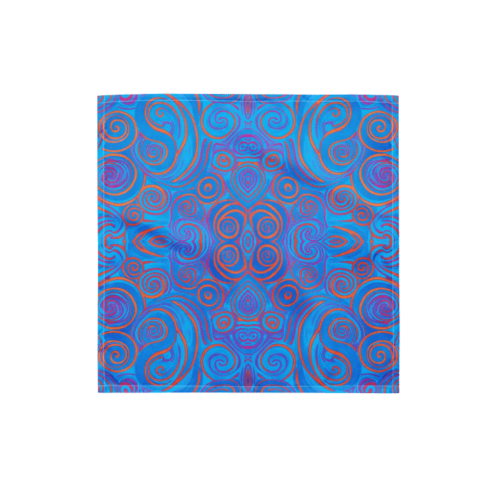 Funky Blue Dreams Liquid Tie-Dye Bandana product image (2)