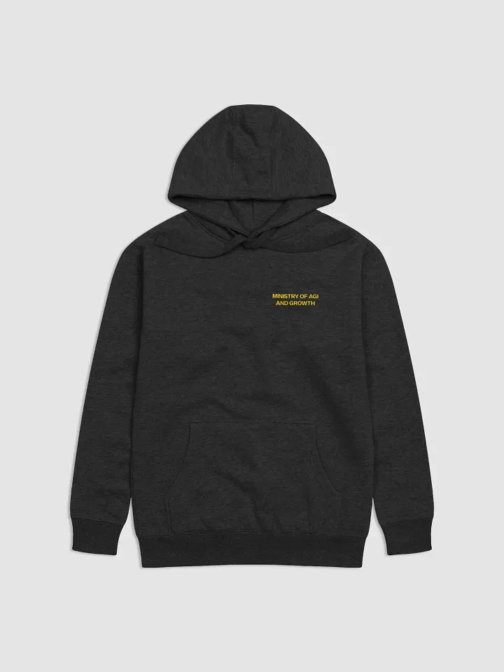 ministry of agi and growth hoodie - 65% soft cotton product image (1)