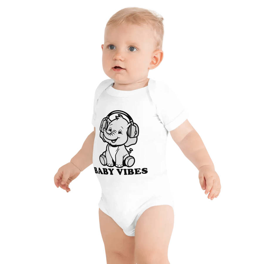 Baby Vibes Elephant Onesie product image (11)