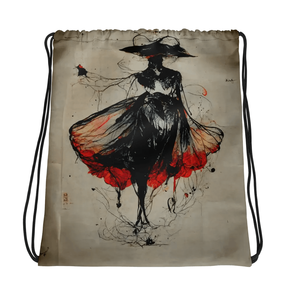 Flowing Elegance Drawstring Bag product image (1)