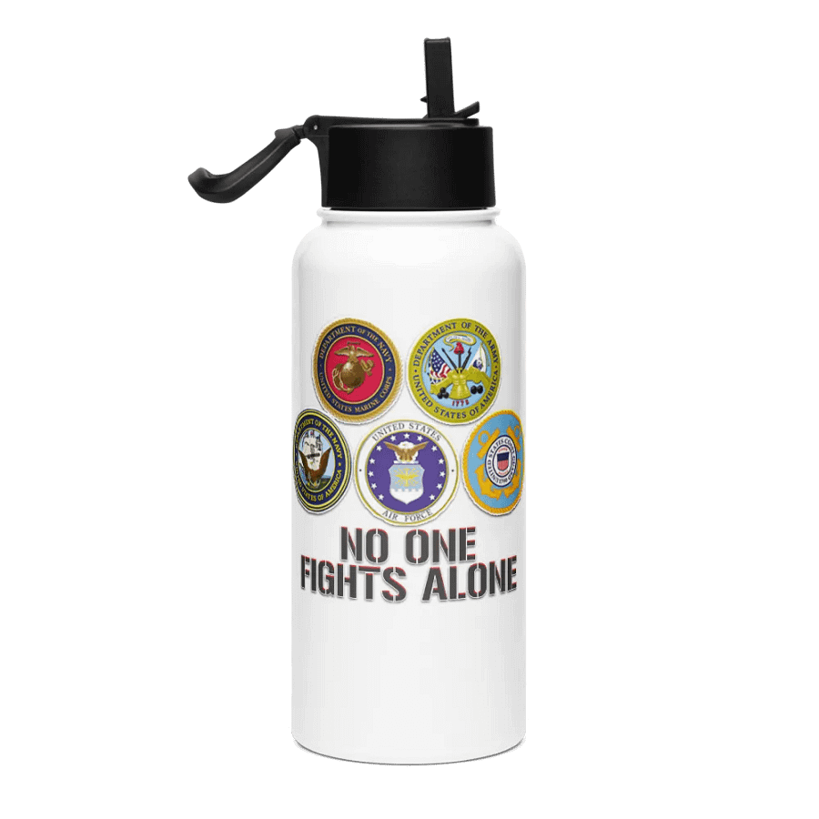 No One Fights Alone - Bottle w/Straw product image (4)