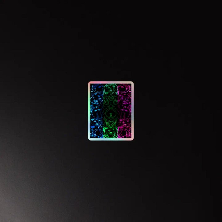 Polysexual Pride Flag Sticker (Flourish Variation) product image (4)