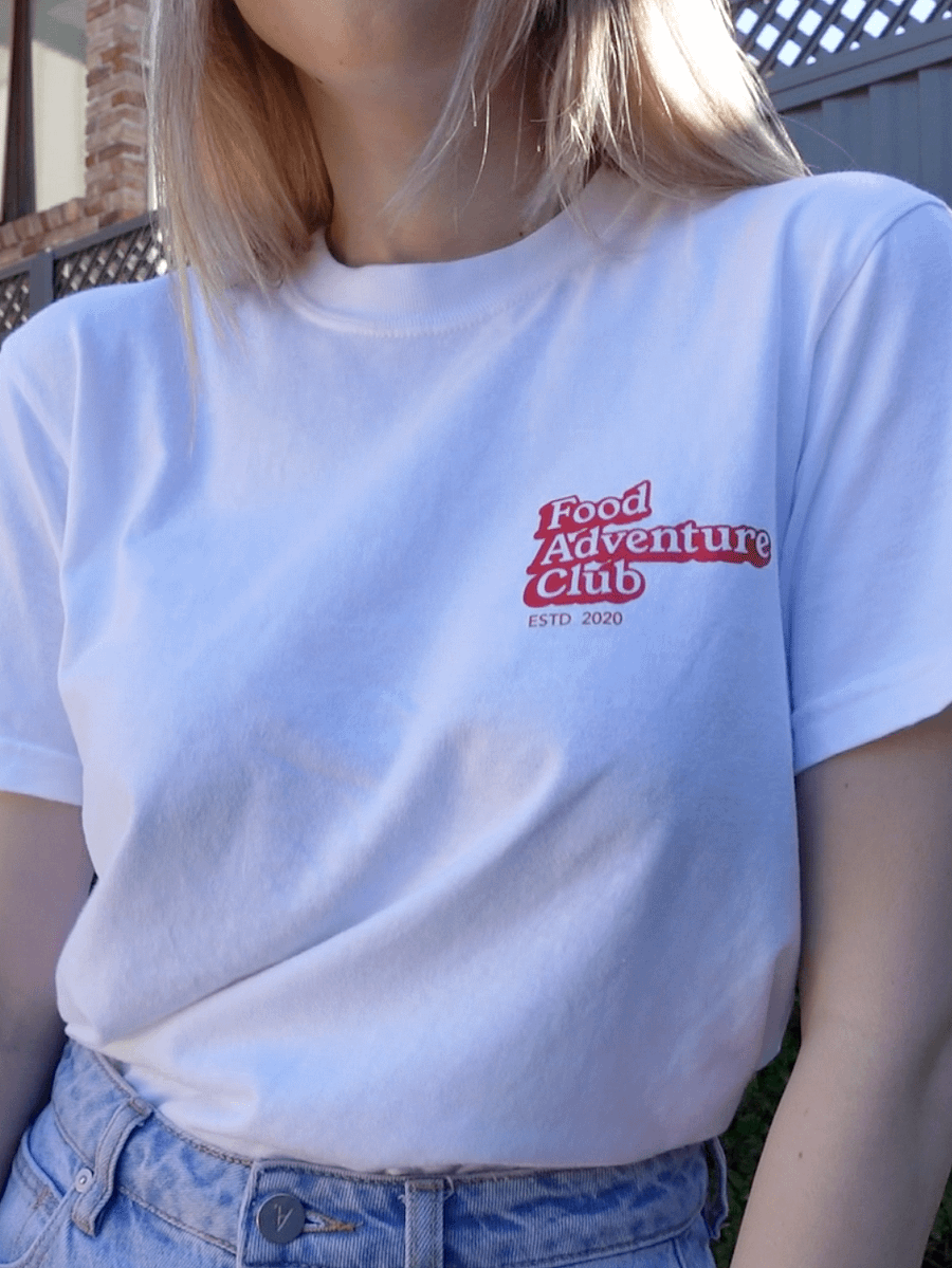 Food Adventure Club T-Shirt WHITE product image (2)