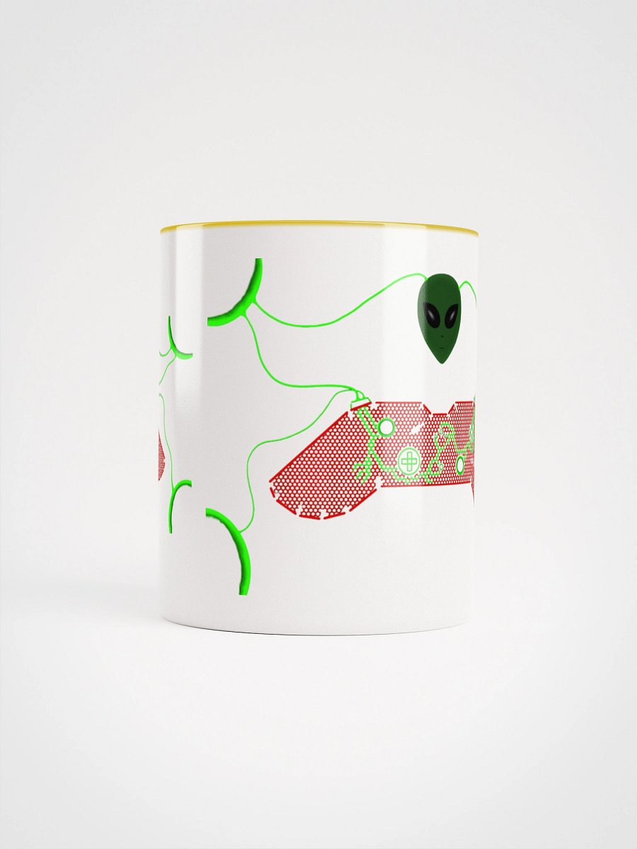 Galactic Green Alien Ceramic Mug product image (5)