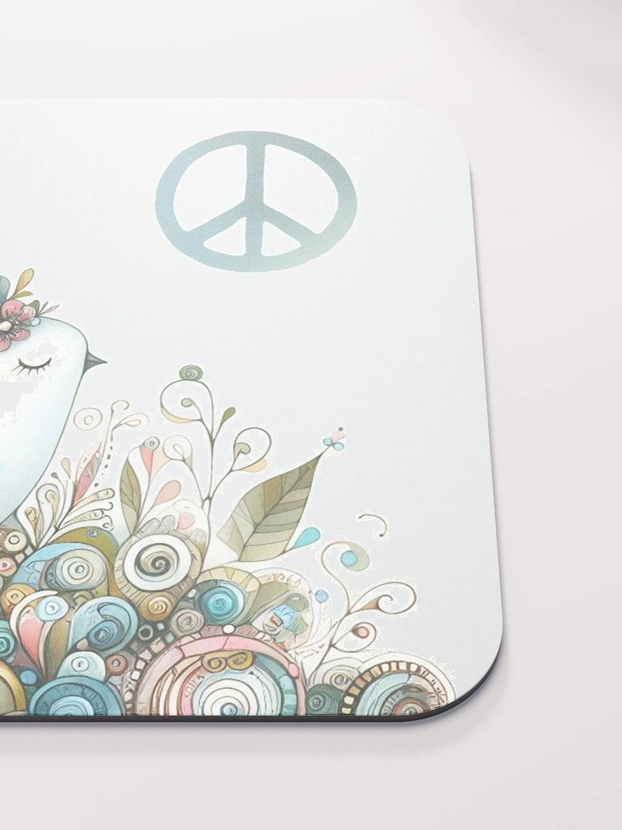 Whimsical Bird and Floral Crown Mouse Pad product image (5)