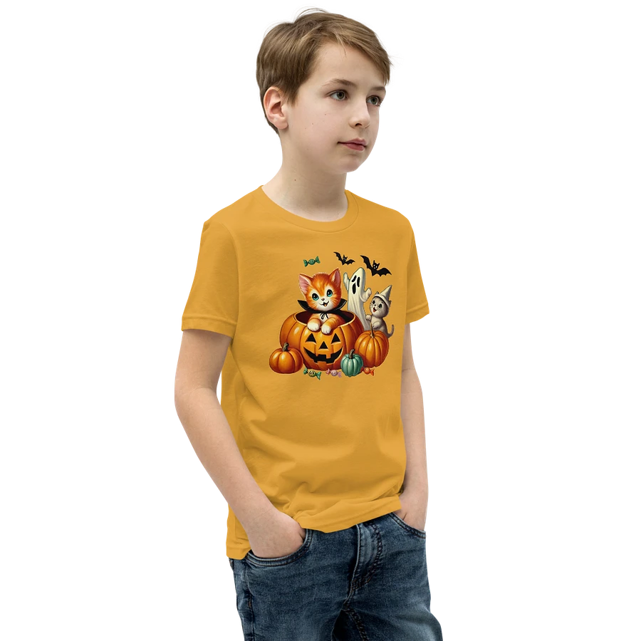 Kittens and Ghost Halloween Kids T-Shirt product image (60)