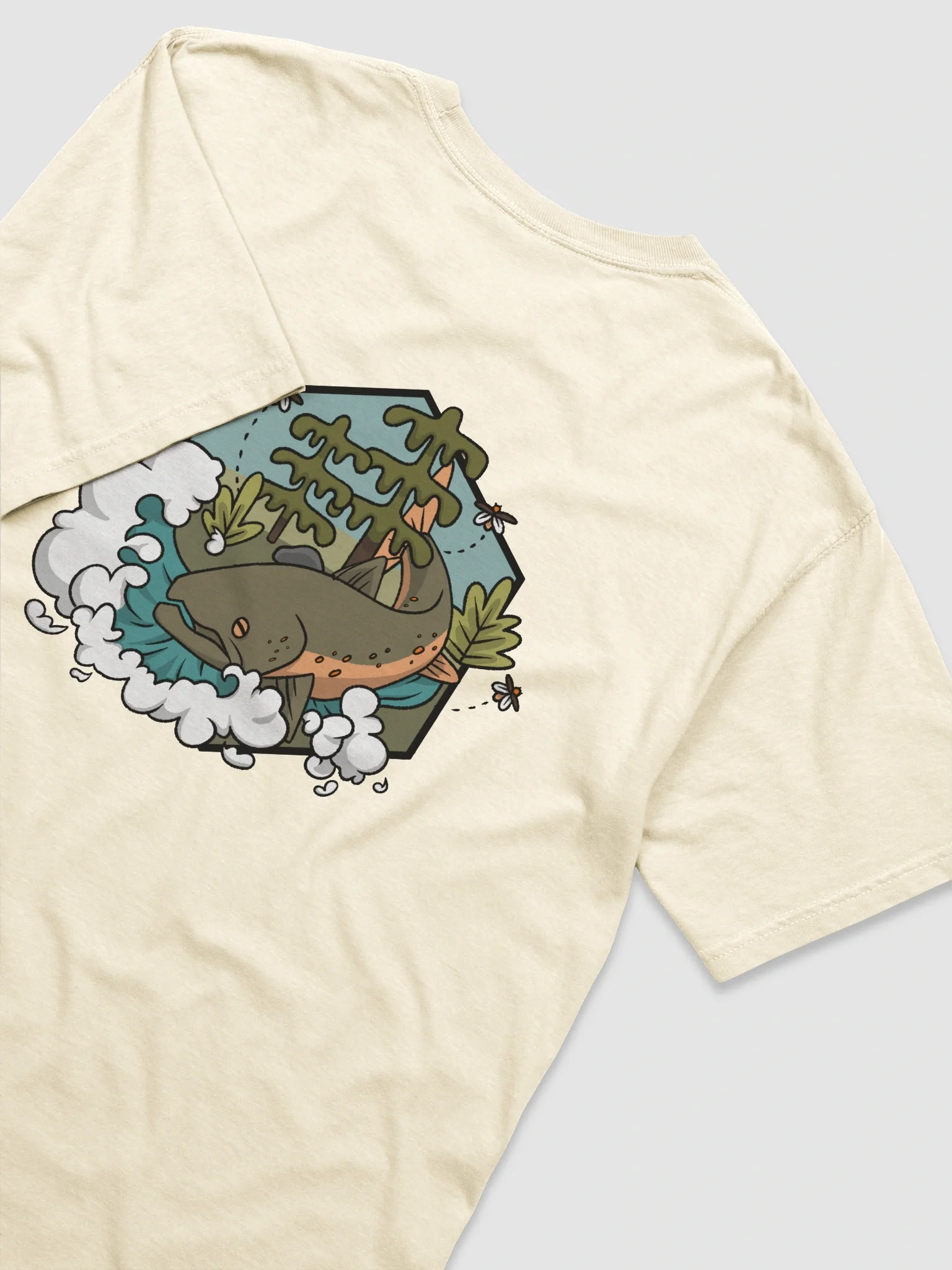 Bull Trout Woods Tee (Charcoal Logo) product image (6)