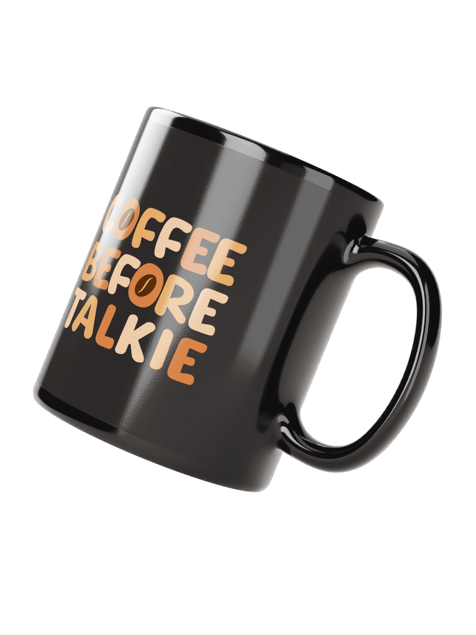 Coffee Before Talkie | Black Glossy Mug product image (2)