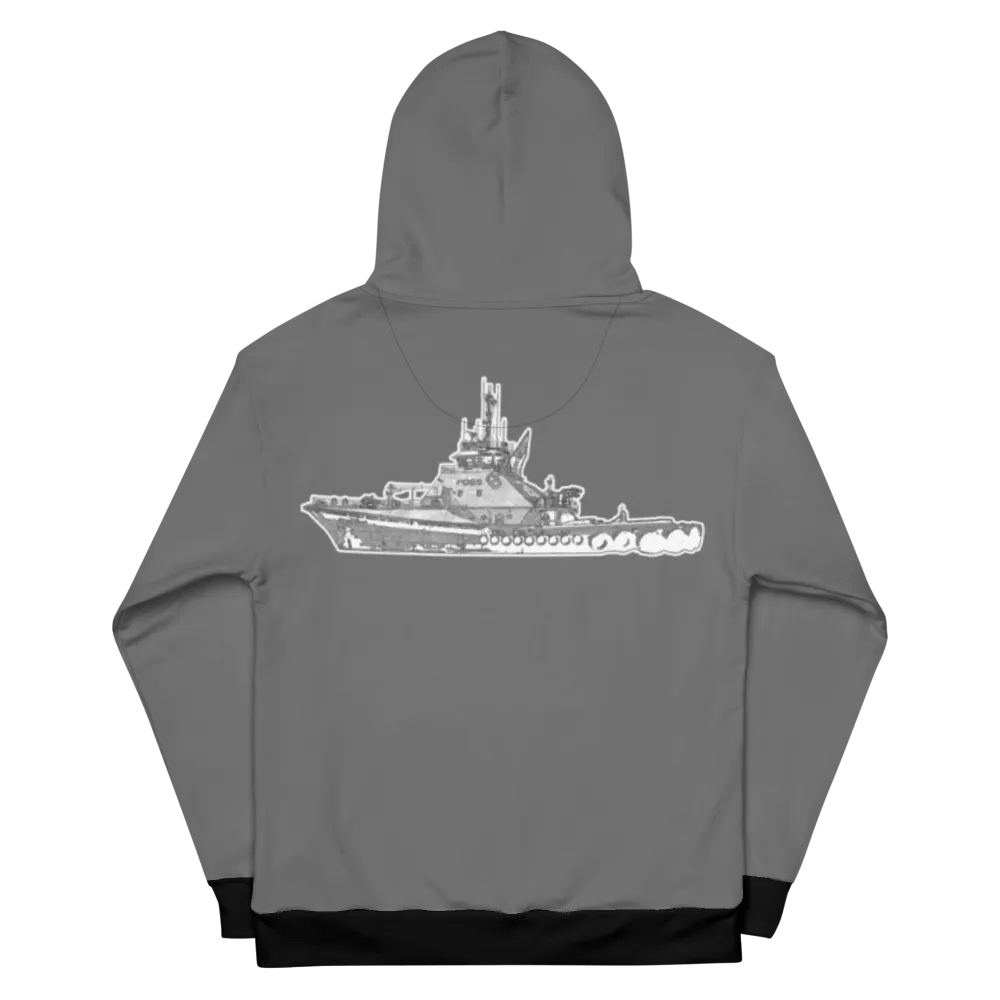 Gray Foss tug Sketch Hoodie product image (8)