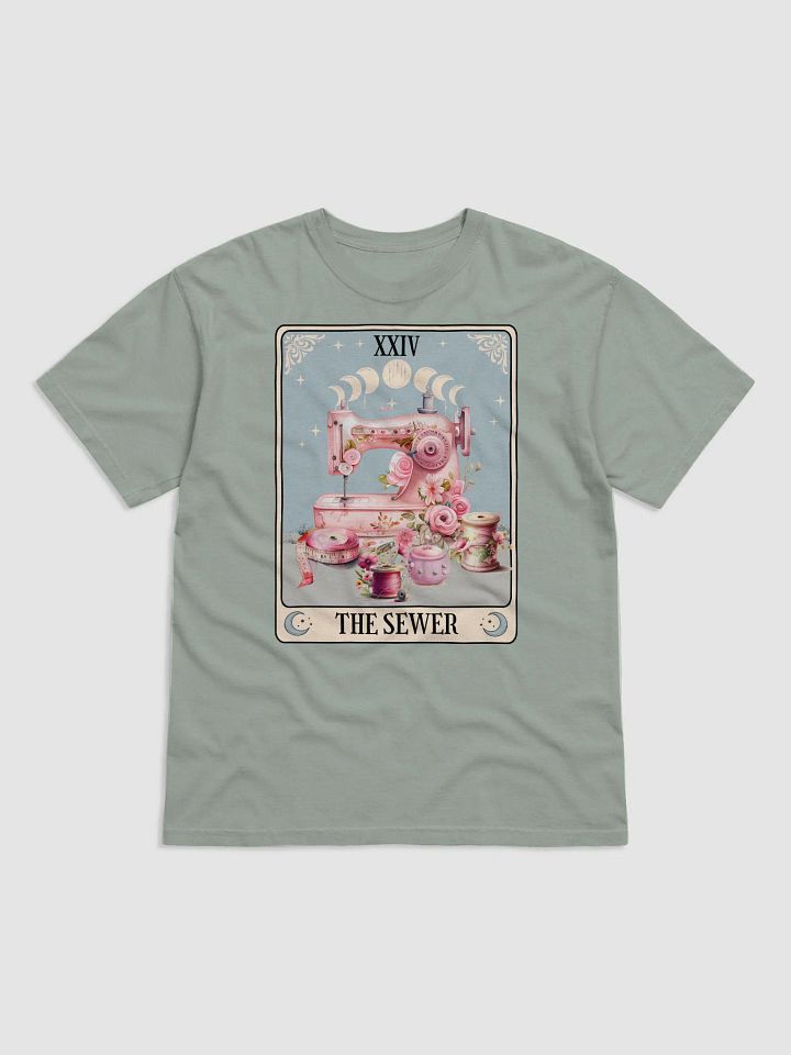 Sewer Tarot Card Comfort Colors TShirt, The Sewer Tarot Card Shirt, Gift for Seamstress Mom Grandma, Sewing, Quilter, Quilting Gift T-Shirt product image (2)