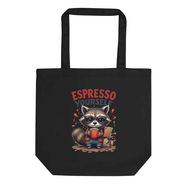 Espresso Yourself Raccoon Tote Bag product image (1)