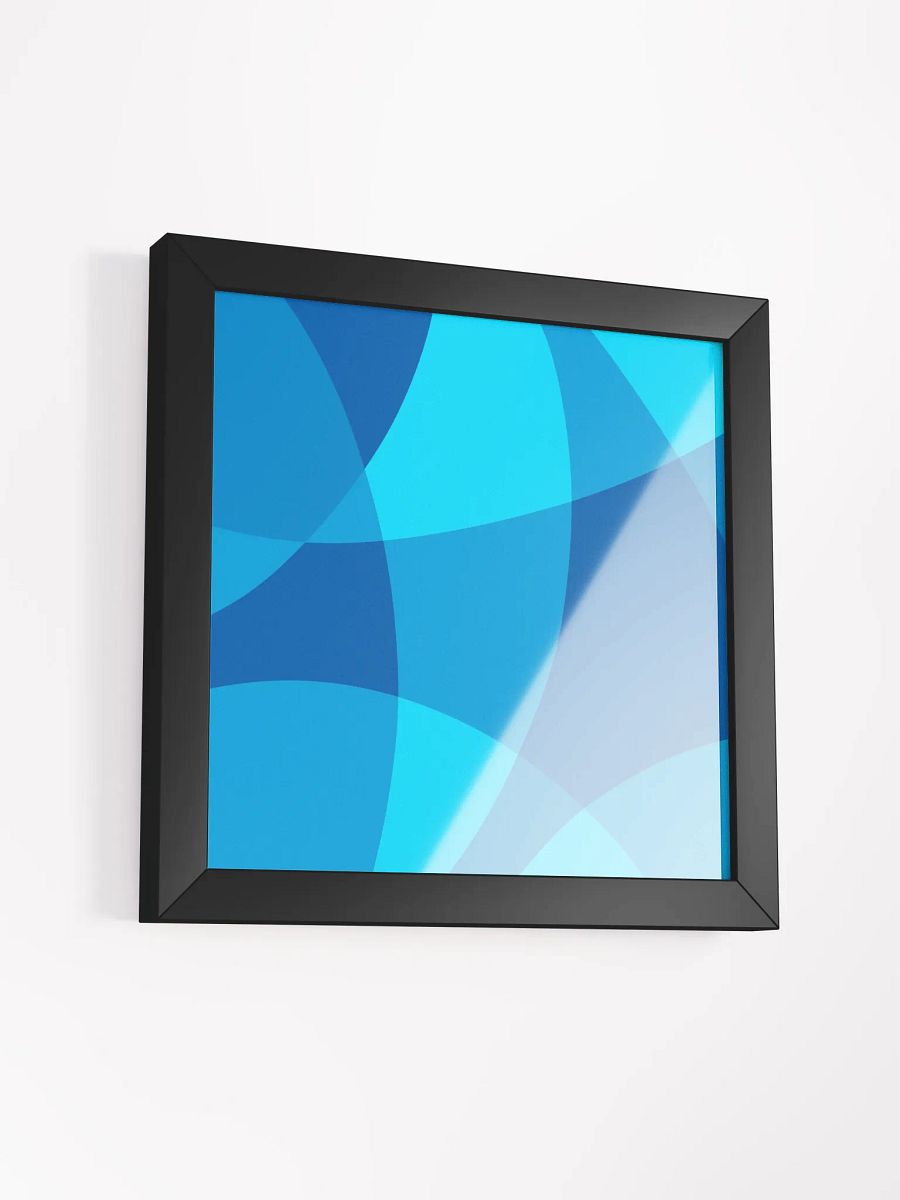 Blue Harmony: Framed Abstract Poster - Abstract Composition No. 6 product image (39)