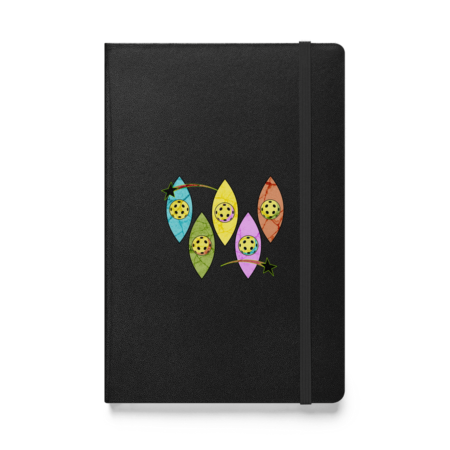 Mid Century Y2K Pickleball Starry Hardcover Notebook product image (1)