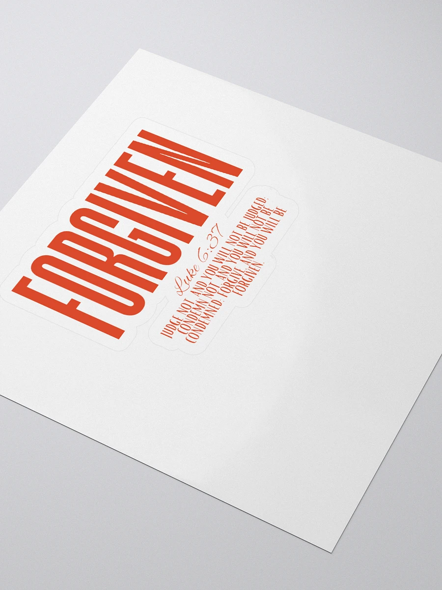 FORGIVEN - Luke 6:37 Sticker product image (3)