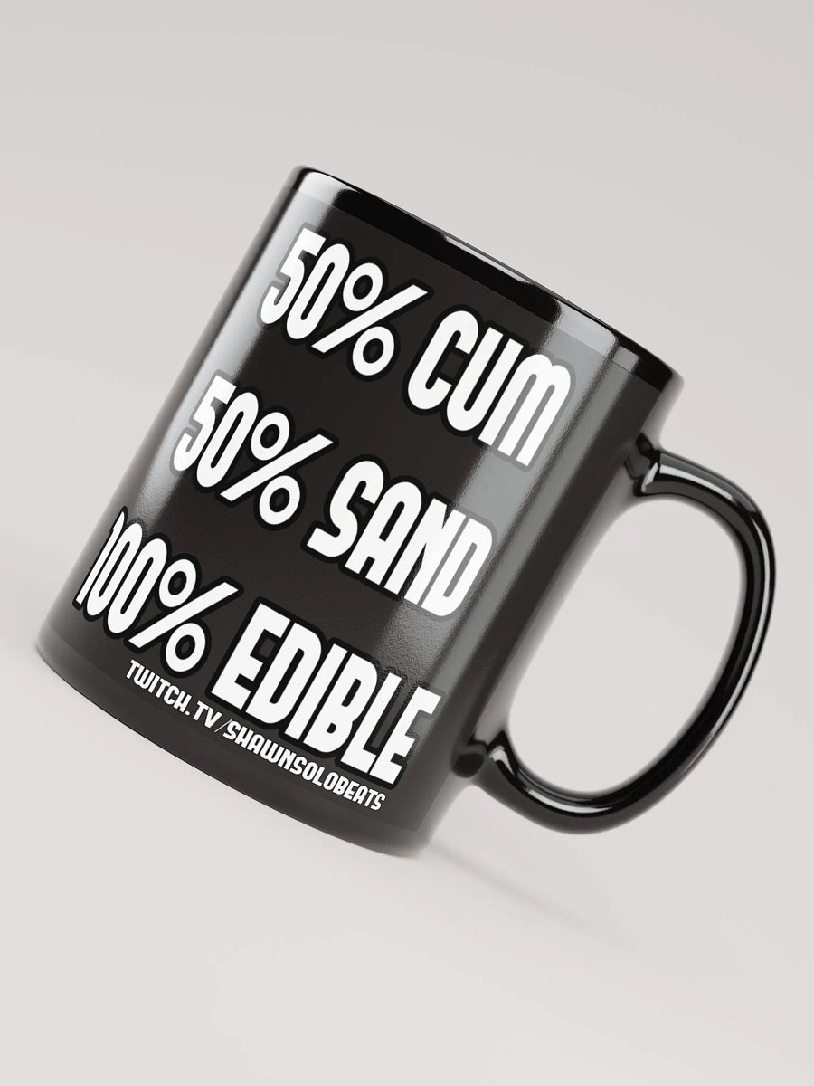 Cum Sand Black Glossy Mug product image (4)